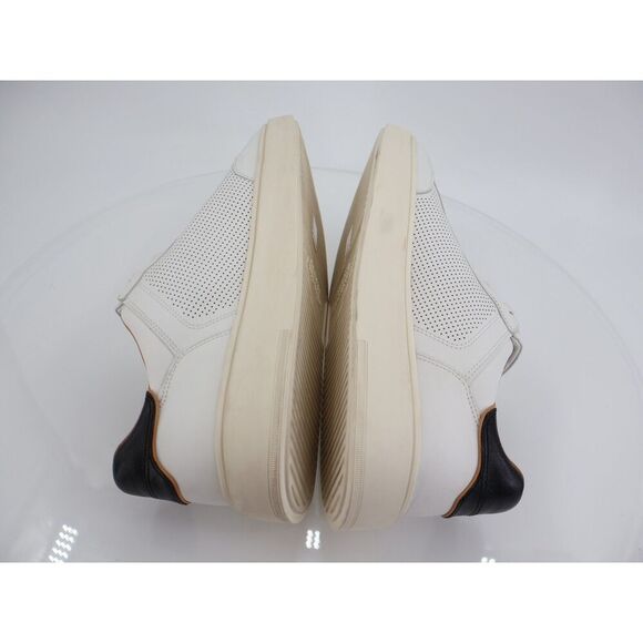 Allen Edmonds Oliver Sneakers Mens Size 12 3E EEE White Leather Slip on Shoes - Picture 8 of 14